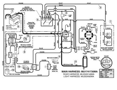 Part Location Diagram of MU5412H Briggs and Stratton Switch, Ignition
